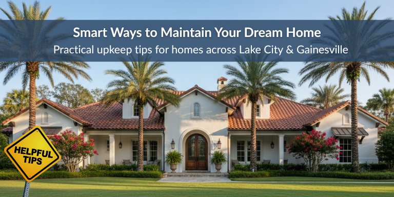 8 Smart Home Maintenance Tips by expert home builders in Lake City, FL