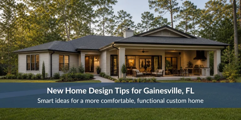 Smart ideas for a more comfortable, functional custom home In Gainesville FL